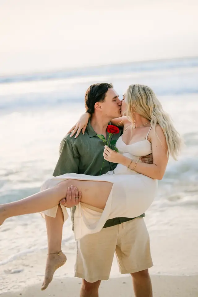 Couple photoshoot Bali beach fun